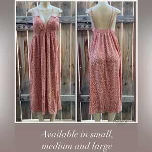 Maxi dress available in small, medium and large